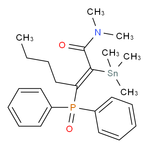 (Z)-3-(diphenylphosphoryl)-N,N-dimethyl-2-(trimethylstannyl)hept-2-enamide