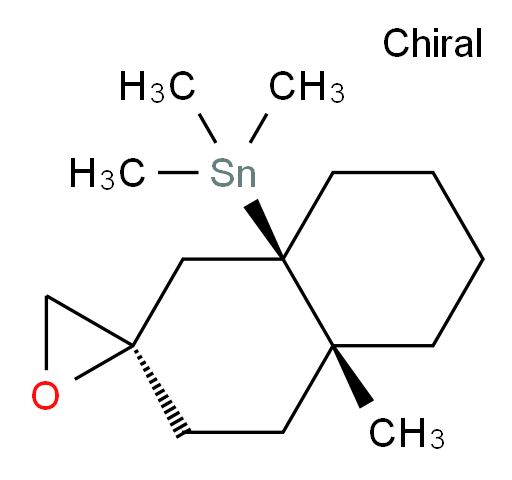 trimethyl((2R,4aR,8aR)-4a-methyloctahydro-1H-spiro[naphthalene-2,2'-oxiran]-8a-yl)stannane