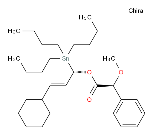 (S)-(S,E)-3-cyclohexyl-1-(tributylstannyl)allyl 2-methoxy-2-phenylacetate