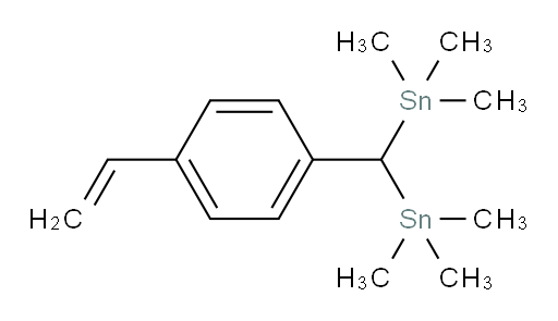 ((4-vinylphenyl)methylene)bis(trimethylstannane)