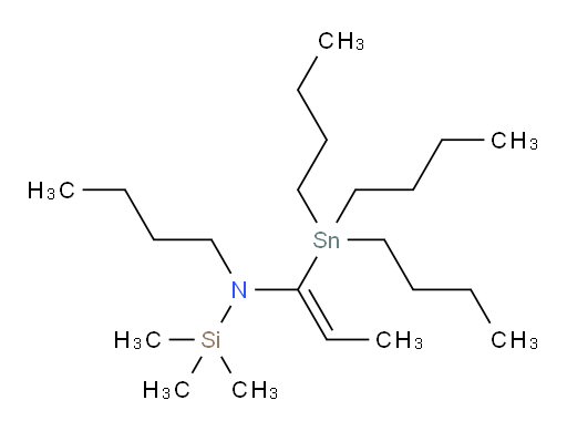 (Z)-N-butyl-1,1,1-trimethyl-N-(1-(tributylstannyl)prop-1-en-1-yl)silanamine