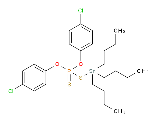 O,O-双(4-氯苯基) S-(三丁基锡基) 二硫代膦酸酯