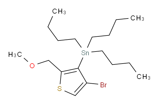 (4-溴-2-(甲氧基甲基)噻吩-3-基)三丁基锡烷