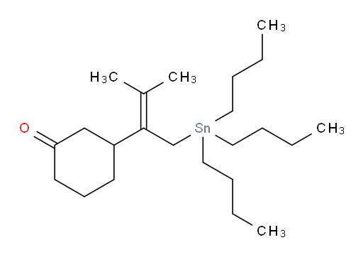 3-(3-甲基-1-(三丁基锡基)丁-2-烯-2-基)环己酮