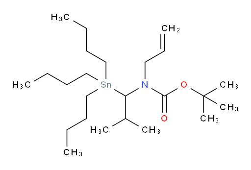 tert-butyl allyl(2-methyl-1-(tributylstannyl)propyl)carbamate