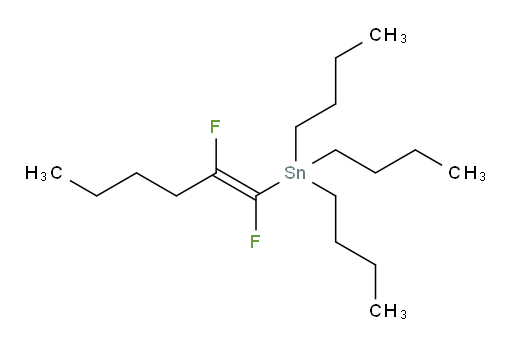 (Z)-三丁基(1,2-二氟己-1-烯-1-基)锡烷