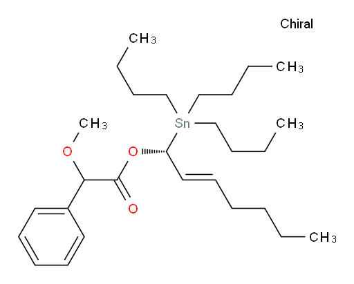 (R,E)-1-(三丁基锡基)庚-2-烯-1-基 2-甲氧基-2-苯基乙酸酯