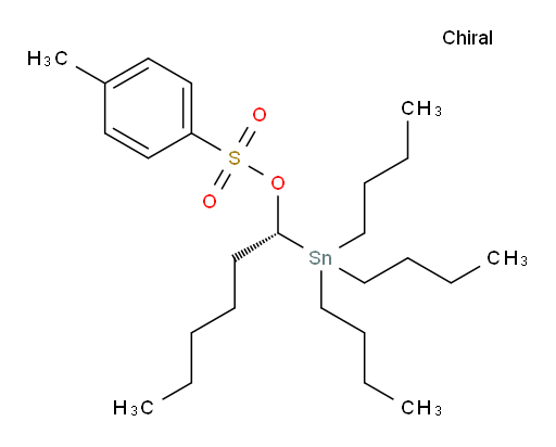 (R)-1-(三丁基锡基)己基 4-甲基苯磺酸盐