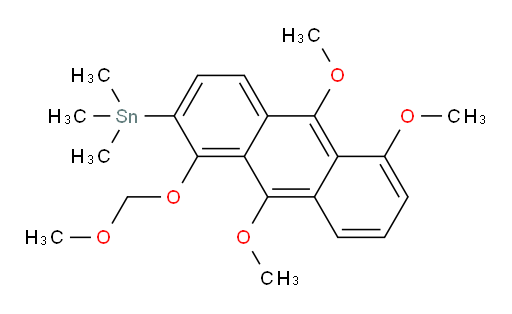 trimethyl(5,9,10-trimethoxy-1-(methoxymethoxy)anthracen-2-yl)stannane