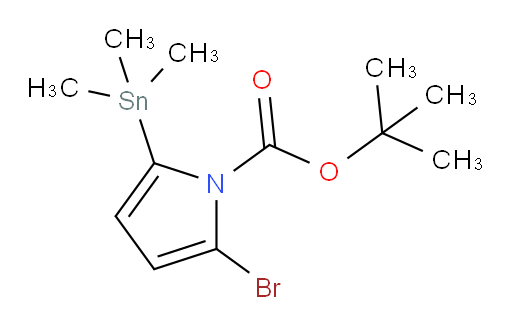 tert-butyl 2-bromo-5-(trimethylstannyl)-1H-pyrrole-1-carboxylate