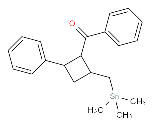 phenyl(2-phenyl-4-((trimethylstannyl)methyl)cyclobutyl)methanone