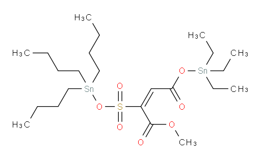 1-methyl 4-(triethylstannyl) 2-(((tributylstannyl)oxy)sulfonyl)maleate