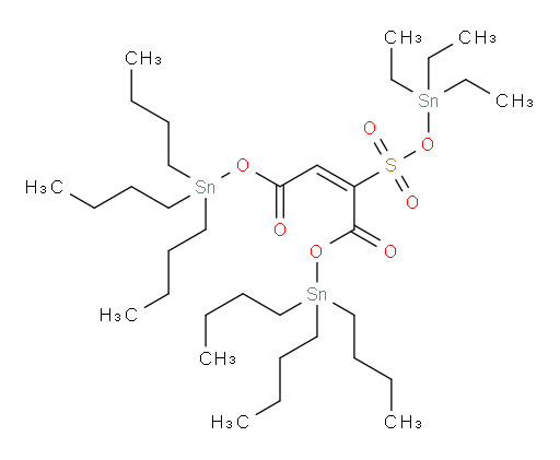bis(tributylstannyl) 2-(((triethylstannyl)oxy)sulfonyl)maleate