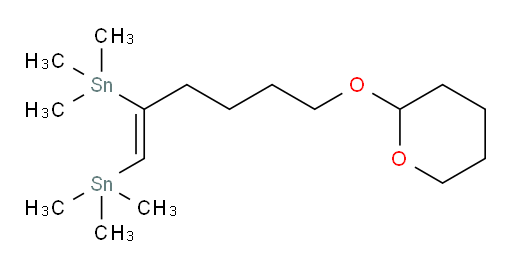 (Z)-(6-((四氢-2H-吡喃-2-氧基))己-1-烯-1,2-二基)双(三甲基锡烷)