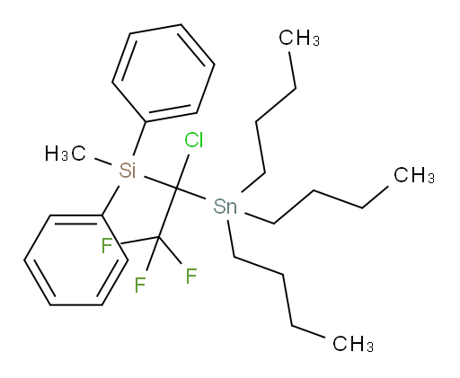 (1-chloro-2,2,2-trifluoro-1-(tributylstannyl)ethyl)(methyl)diphenylsilane