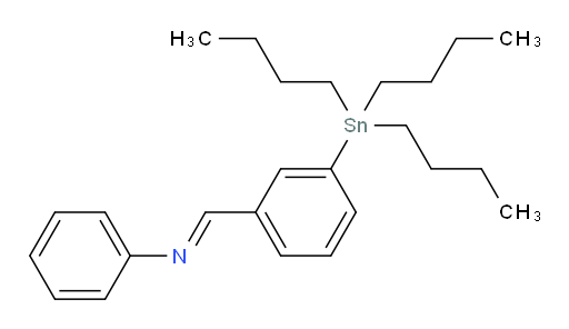 (E)-N-(3-(tributylstannyl)benzylidene)aniline