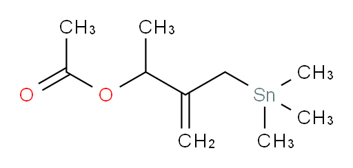 3-((trimethylstannyl)methyl)but-3-en-2-yl acetate