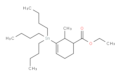 ethyl 2-methyl-3-(tributylstannyl)cyclohex-3-enecarboxylate