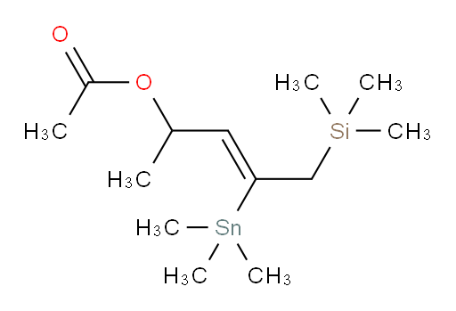 (Z)-5-(trimethylsilyl)-4-(trimethylstannyl)pent-3-en-2-yl acetate