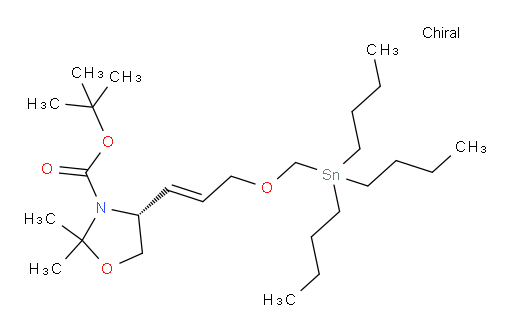 (R,E)-tert-butyl 2,2-dimethyl-4-(3-((tributylstannyl)methoxy)prop-1-en-1-yl)oxazolidine-3-carboxylate