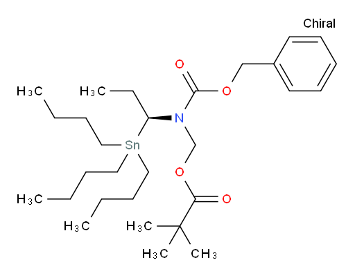 (S)-(((benzyloxy)carbonyl)(1-(tributylstannyl)propyl)amino)methyl pivalate