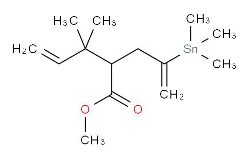 methyl 3,3-dimethyl-2-(2-(trimethylstannyl)allyl)pent-4-enoate