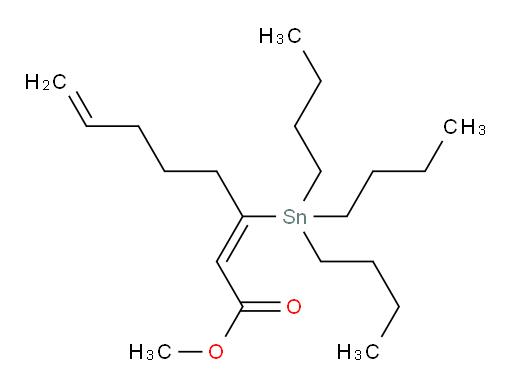 (Z)-methyl 3-(tributylstannyl)octa-2,7-dienoate