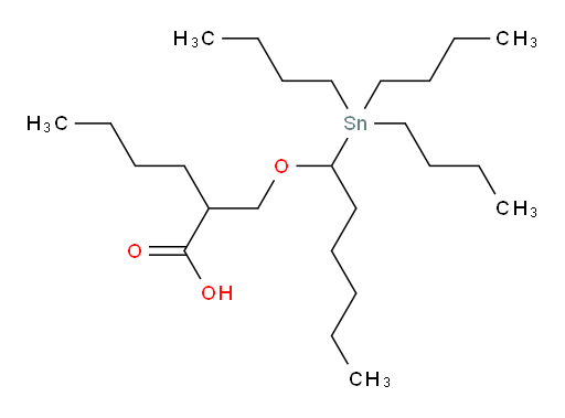 2-(((1-(tributylstannyl)hexyl)oxy)methyl)hexanoic acid