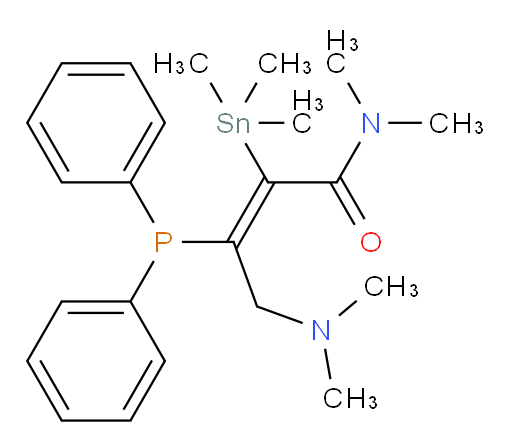(Z)-4-(dimethylamino)-3-(diphenylphosphino)-N,N-dimethyl-2-(trimethylstannyl)but-2-enamide