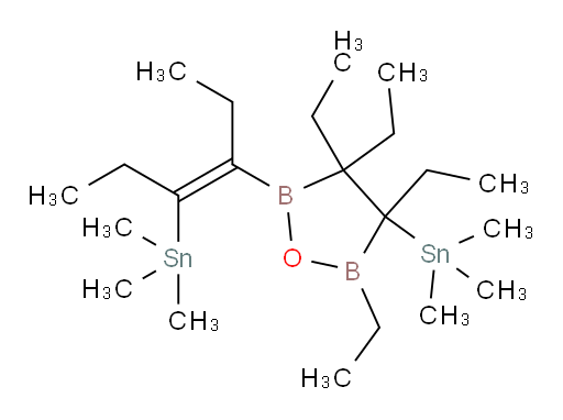 (E)-trimethyl(4-(3,3,4,5-tetraethyl-4-(trimethylstannyl)-1,2,5-oxadiborolan-2-yl)hex-3-en-3-yl)stannane