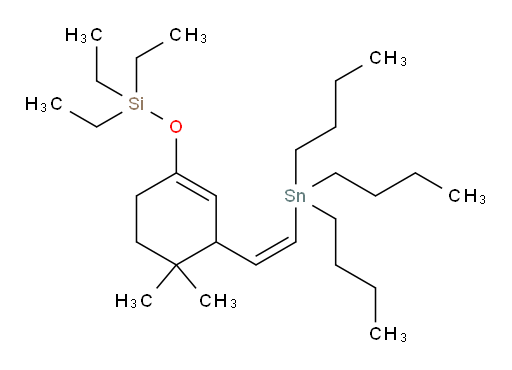 (Z)-((4,4-dimethyl-3-(2-(tributylstannyl)vinyl)cyclohex-1-en-1-yl)oxy)triethylsilane