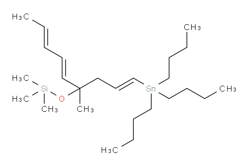 trimethyl(((1E,5E,7E)-4-methyl-1-(tributylstannyl)nona-1,5,7-trien-4-yl)oxy)silane
