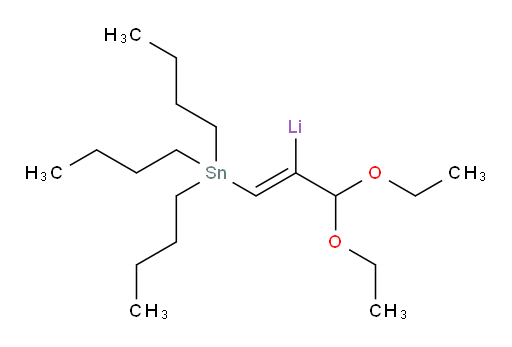 (E)-(3,3-二乙氧基-1-(三丁基锡基)丙-1-烯-2-基)锂