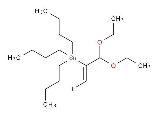 (Z)-tributyl(3,3-diethoxy-1-iodoprop-1-en-2-yl)stannane