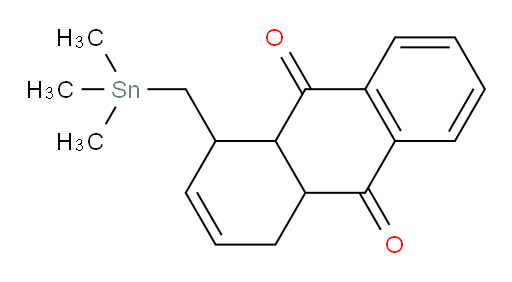 1-((trimethylstannyl)methyl)-1,4,4a,9a-tetrahydroanthracene-9,10-dione