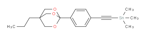 trimethyl((4-(4-propyl-2,6,7-trioxabicyclo[2.2.2]octan-1-yl)phenyl)ethynyl)stannane