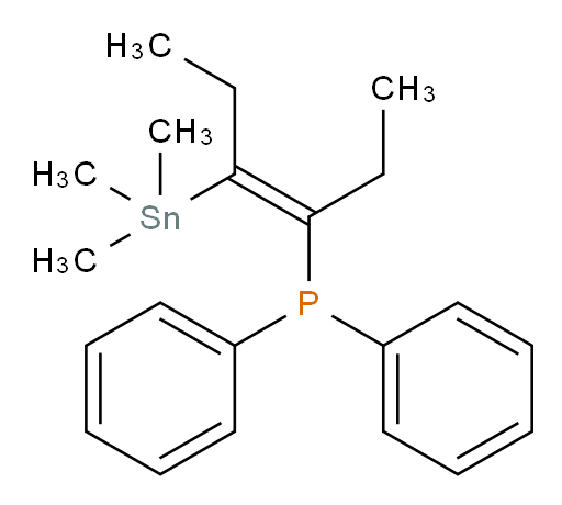 (Z)-diphenyl(4-(trimethylstannyl)hex-3-en-3-yl)phosphine