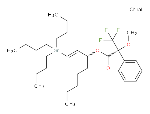(R)-(R,E)-1-(tributylstannyl)oct-1-en-3-yl 3,3,3-trifluoro-2-methoxy-2-phenylpropanoate