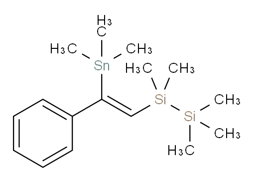 (Z)-1,1,1,2,2-pentamethyl-2-(2-phenyl-2-(trimethylstannyl)vinyl)disilane