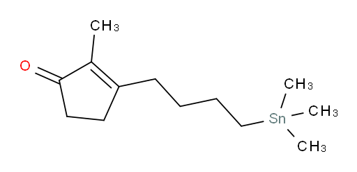 2-methyl-3-(4-(trimethylstannyl)butyl)cyclopent-2-enone