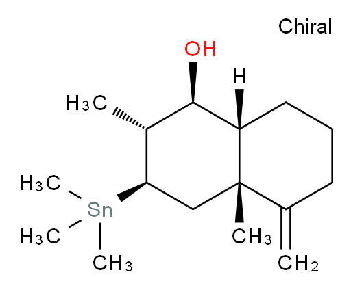 (1S,2R,3R,4aR,8aR)-2,4a-dimethyl-5-methylene-3-(trimethylstannyl)decahydronaphthalen-1-ol