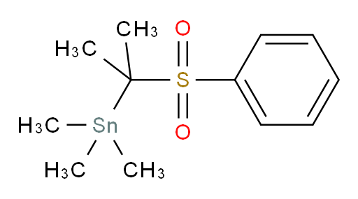 trimethyl(2-(phenylsulfonyl)propan-2-yl)stannane