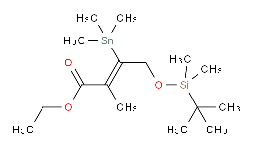 (Z)-ethyl 4-((tert-butyldimethylsilyl)oxy)-2-methyl-3-(trimethylstannyl)but-2-enoate