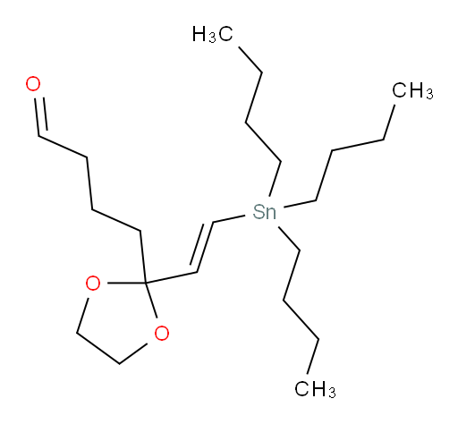 (E)-4-(2-(2-(tributylstannyl)vinyl)-1,3-dioxolan-2-yl)butanal
