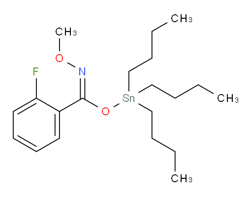 (E)-tributylstannyl 2-fluoro-N-methoxybenzimidate