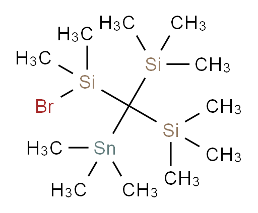 ((bromodimethylsilyl)(trimethylstannyl)methylene)bis(trimethylsilane)