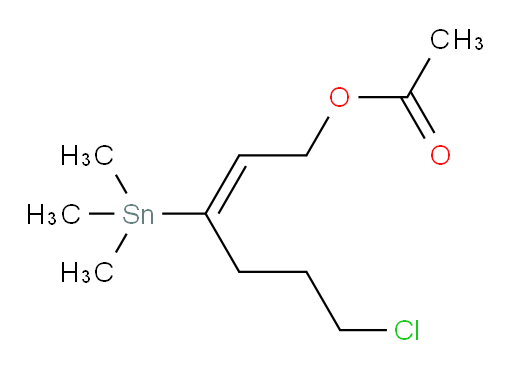 (E)-6-氯-3-(三甲基锡基)己-2-烯-1-基 乙酸酯