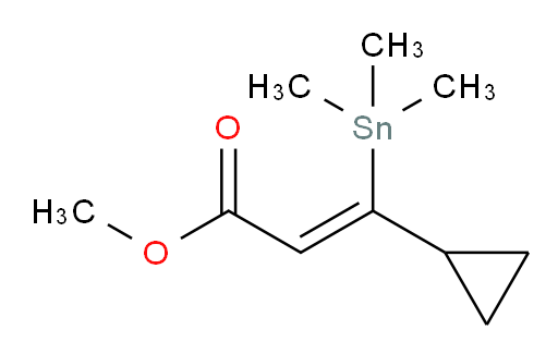 (Z)-methyl 3-cyclopropyl-3-(trimethylstannyl)acrylate