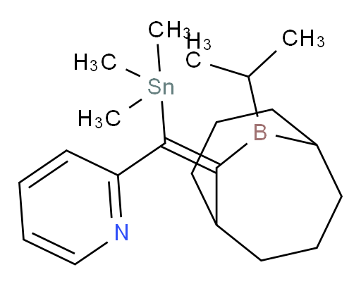 (E)-2-((9-异丙基-9-bora双环[3.3.2]癸烷-10-亚基)(三甲基锡基)甲基)吡啶