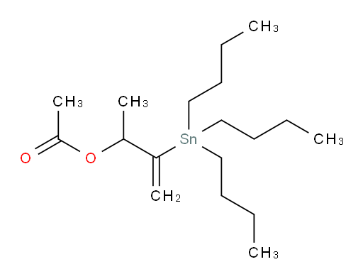 3-(tributylstannyl)but-3-en-2-yl acetate